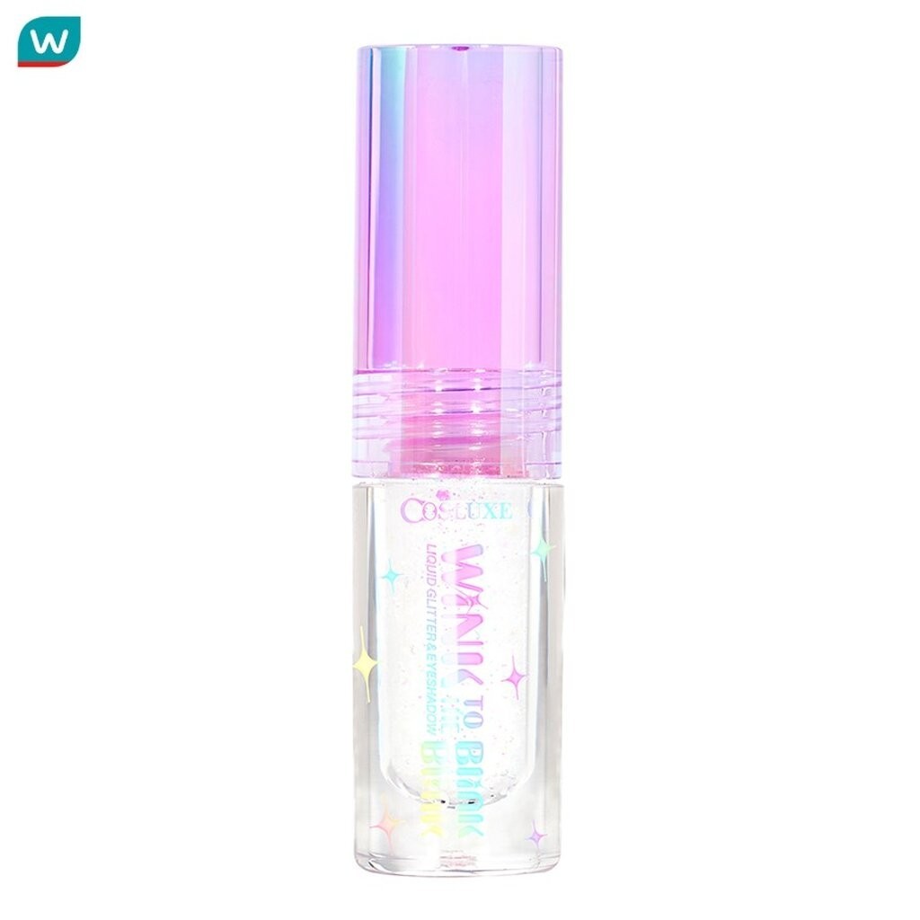 Cosluxe คอสลุคส์ ซุปเปอร์ สตาร์ ลิควิด กลิตเตอร์ 1.5ก. 01 ซิลเวอร์ สตาร์