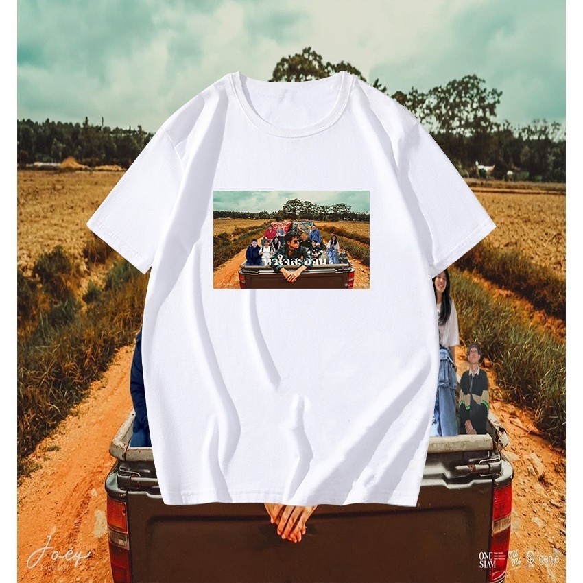 🔺 【NEW】 fashion โจอี้ ภูวศิษฐ์ Joey Phuwasit เสื้อยืดแขนสั้นพิมพ์ลาย S-5XL cotton เสื้อยืดผู้ชาย