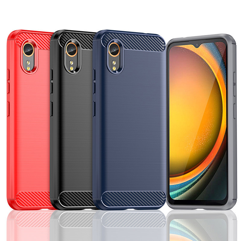 สําหรับ Samsung Galaxy Xcover 7 6 Pro Ultra Slim Brushed Texture กันกระแทก Soft TPU Case Cover