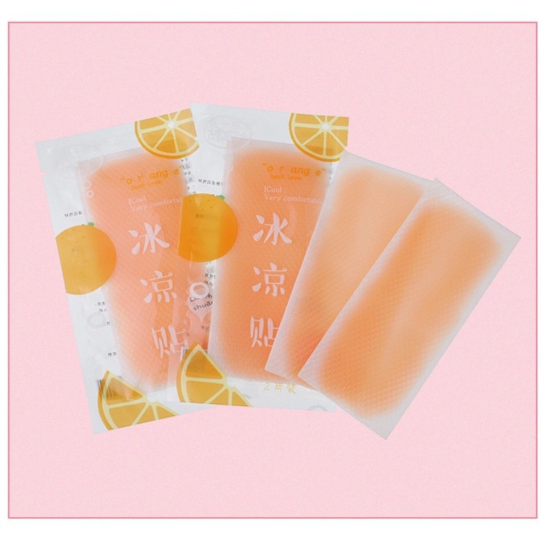 🔥🇹🇭พร้อมส่ง🔥เจลเย็น เจลลดไข้ กลิ่นผลไม้ แผ่นเจลลดไข้ ช่วยคลายความร้อนจากร่างกาย ลายผลไม้ น่ารัก - รูปที่ 4