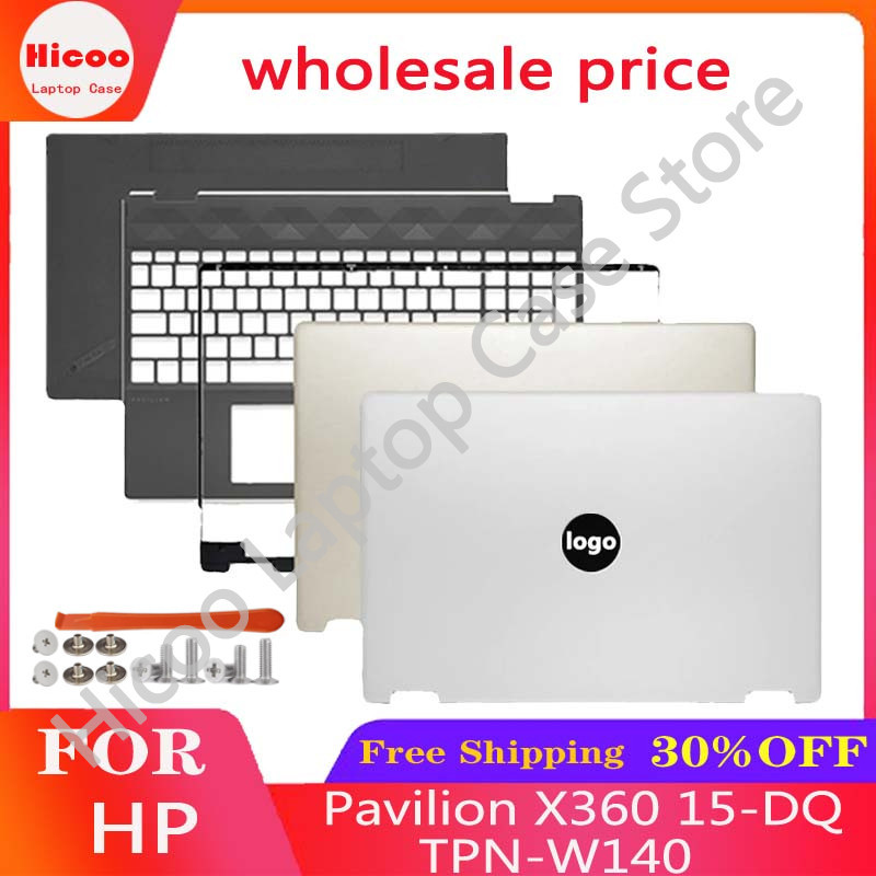 ใหม่ เคสแล็ปท็อป LCD ด้านหน้า ด้านหลัง สําหรับ HP Pavilion X360 15-DQ TPN-W140 L53034-001 L53036-001