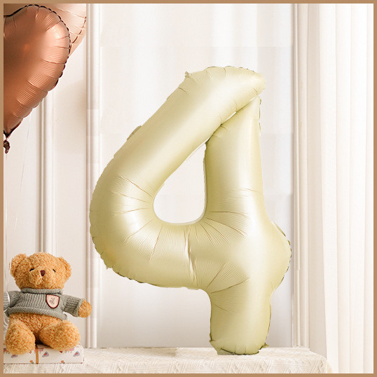 [บอลลูนดิจิตอล40นิ้ว] สไตล์ INS ครีมคาราเมลช็อคโกแลตลูกโป่งดิจิตอลลูกโป่งวันเกิดลูกโป่งตกแต่งวันเกิด x8mj