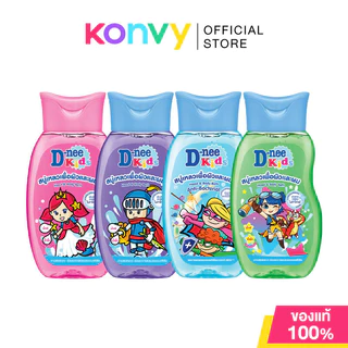 D-nee Kids Head & Body Bath ดีนี่ สบู่เหลวเพื่อผิวและผม 200ml (Green/Pink/Violet/Anti-Bac)