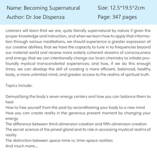 Becoming Supernatural: How Common People Are Doing The Uncommon By Dr Joe Dispenza