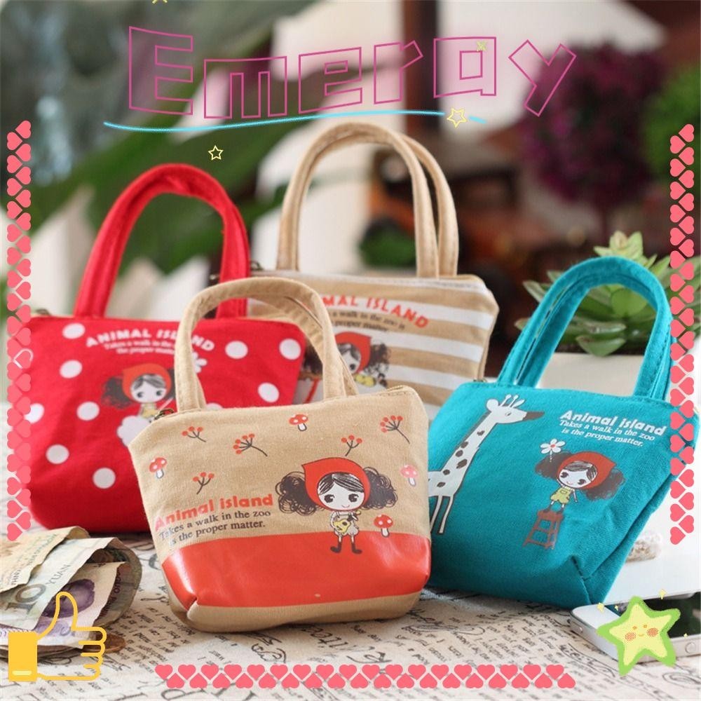 EMERAY Money Bags Women Cosmetic Bags Canvas Storage Bags