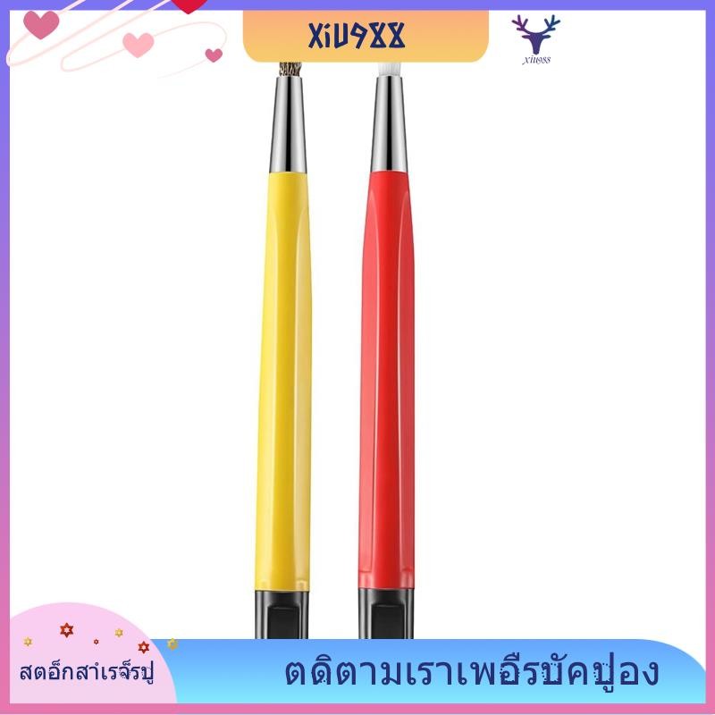 [xiu988.ไทย] ปากกาทําความสะอาดสนิมนาฬิกาชุดแปรงรอยขีดข่วนชุดปากกาทองเหลืองและไฟเบอร์กลาสปากกาหดซ่อมน