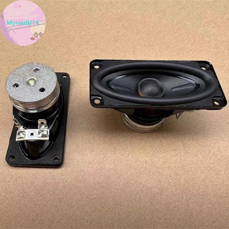 Myriadu 1 ชิ้น 80*40 มิลลิเมตร Hifi Fever ลําโพงทีวีเสียงลําโพงแหวน Neodymium 8ohm ต่ําความถี่ที่มีประสิทธิภาพสี่เหลี่ยมผืนผ้าความถี่เต็ม Horn TH