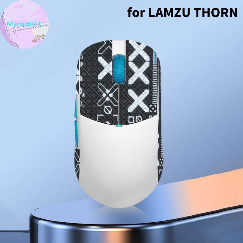 Myriadu ลื่นดูดเหงื่อเมาส์ Grip เทปสเก็ตสติกเกอร์สําหรับ LAMZU THORN 4K เมาส์สําหรับเล่นเกมเดสก์ท็อป Gamer อุปกรณ์เสริม Anti-Slip TH