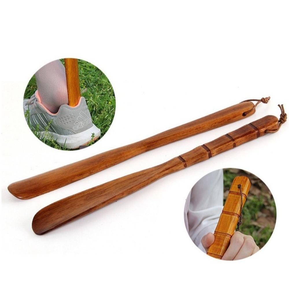 GALAYX แตรรองเท้า, ไม้ยาวพิเศษ Handle Shoehorn, แขวนง่ายพกพาสวมรองเท้าเครื่องมือเครื่องใช้ในบ้าน