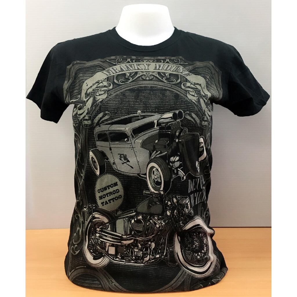 เสื้อยืดแขนสั้น Biker มอเตอร์ไซค์ ผู้หญิง FM.BLD102