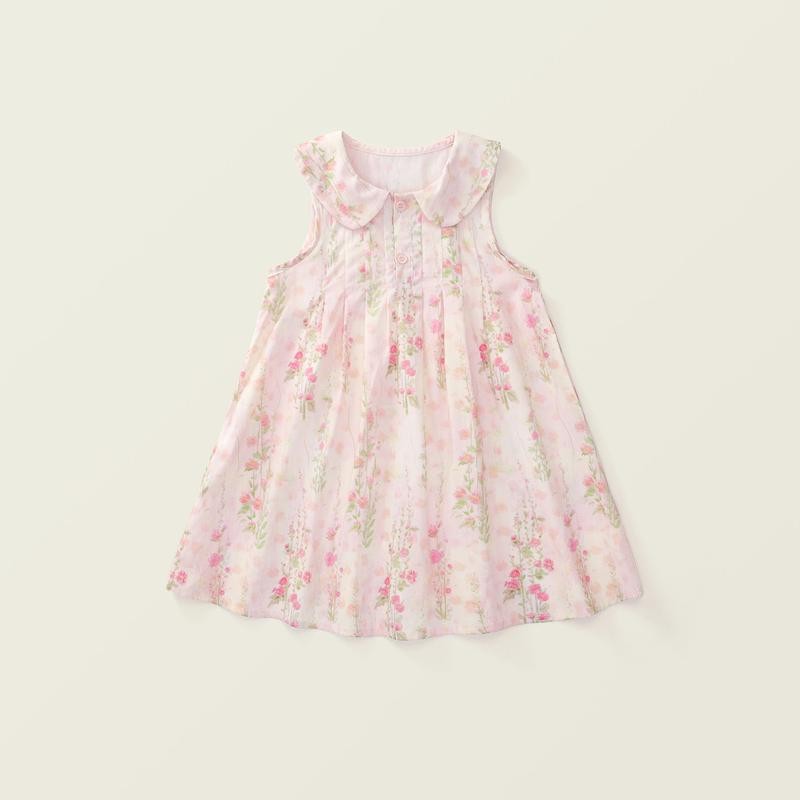 Hania kids พร้อมส่ง เดรสกระโปรงลายดอกไม้ K4125139