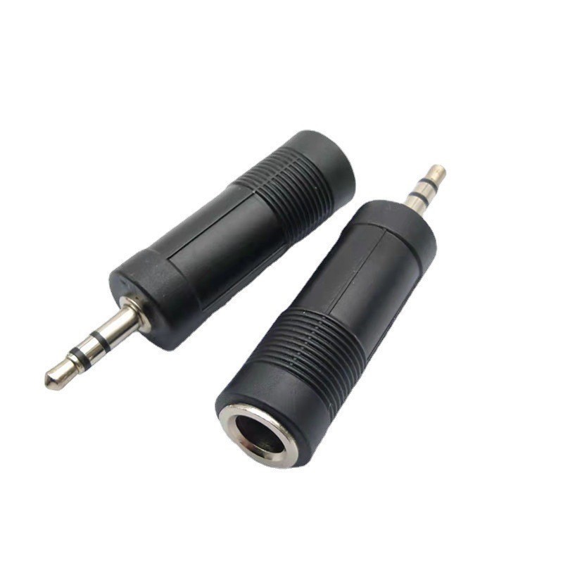 1ตัว ปลั๊ก TR STEREO ท้าย แจ็คโฟนไมค์ ตัวเมีย / แจ็คไมค์ ออก AUX 3.5 แจ็คต่อ ตัวแปลง MIC ไมค์ เป็น TR สเตอริโอ