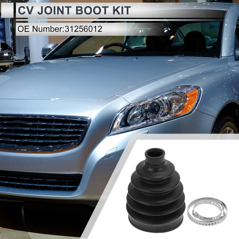 X Autohaux เบอร์ 31256012 ภายในภายนอก Cv Joint Boot Kit พร้อม Clamps สําหรับ Volvo C30 2007-2013 สํา