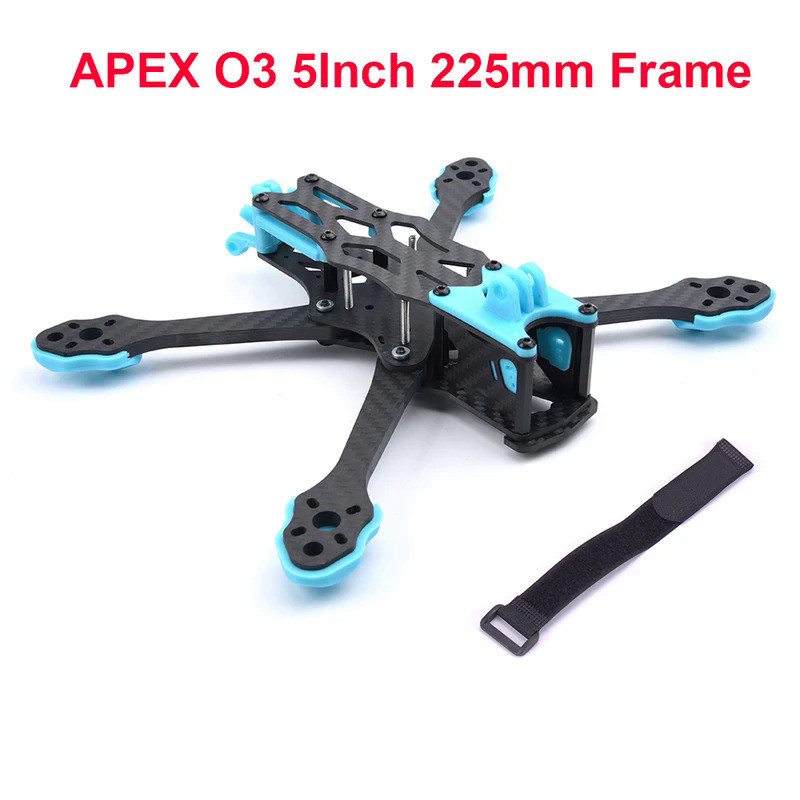 KS ใหม่5นิ้ว225มม.225คาร์บอนไฟเบอร์ FPV 5นิ้วชุดกรอบ5.5มมสำหรับ APEX O3 FPV Freestyle RC โดรนแข่ง