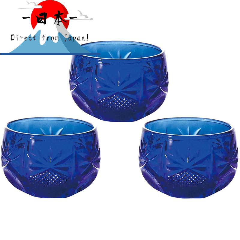 [Direct from Japan]
ADERIA small bowl set, blue, maximum dimensions 4.7 × height 3 cm, for serving c