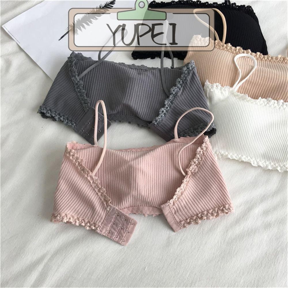 Yupei Thread Lingerie Free Sleep Fitness ชุดชั้นใน Tube Top Full Cup Chest Pad