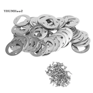 [yhumh002] ชุดอะไหล่ที่เปิดขวด สเตนเลส ทรงกลม พร้อมสกรู DIY 50 ชุด
