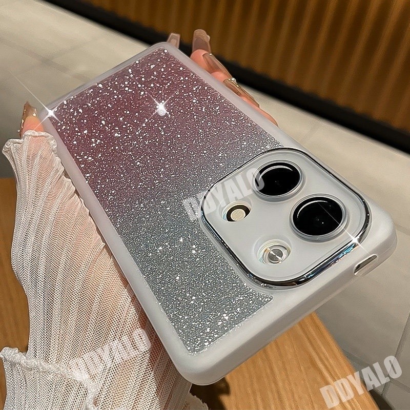 นุ่มสําหรับredmi 13 4G 2024 หมายเหตุ 13 Pro Plus 4G 5G POCO X6 M6 Pro 4G 5GปลอกGradientเคสโทรศัพท์Glitter Blingน่ารักเคสโทรศัพท์ฝาครอบ