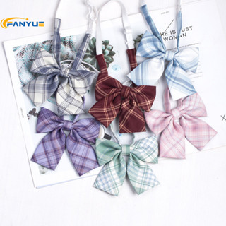 พร้อมส่ง🔥 ไทโบว์ลายสก๊อต JK โบว์ติดคอเสื้อ ปรับสายได้ ชุดนัก…