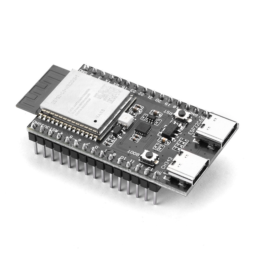 Pcbfun ESP32-C6 บอร์ดโมดูลทดลอง WiFi บลูทูธ ESP32-C6-WROOM-1 Dual TYPE-C