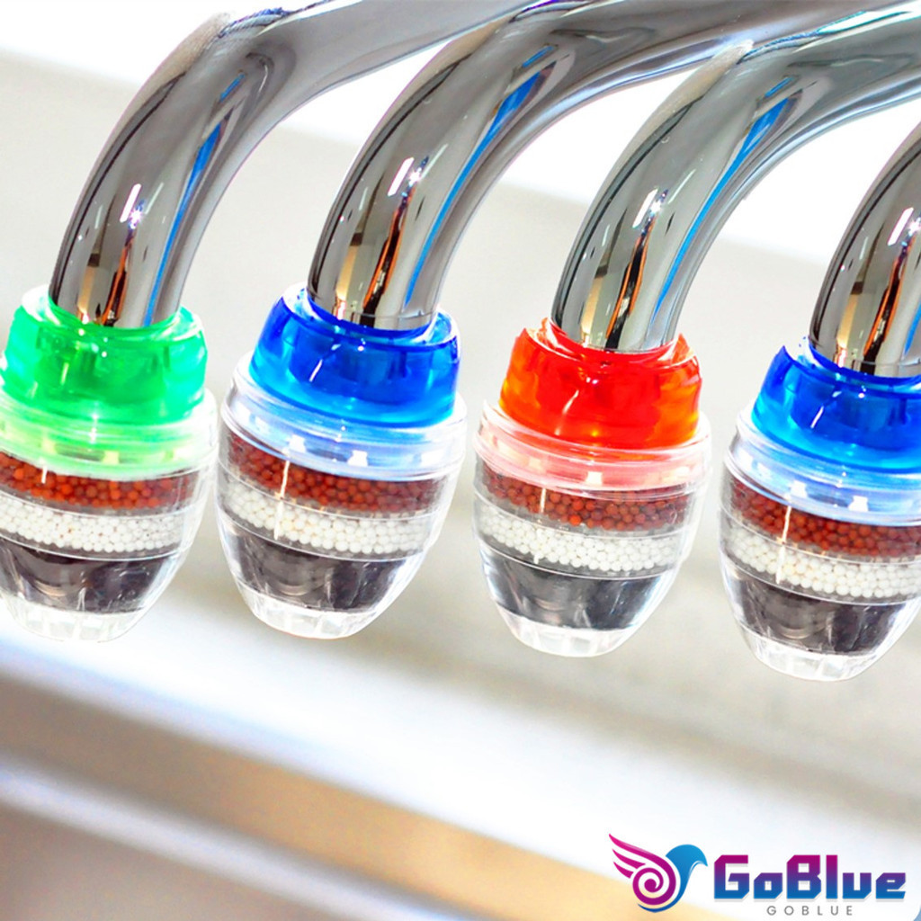 GoBlue กรองน้ำสวมก๊อก ก๊อกจิ๋วหัวกรองน้ำแบบ 3 ชั้น