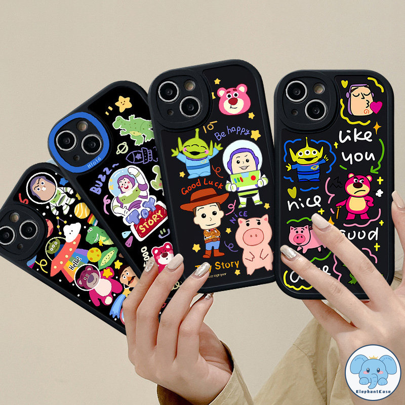 การ์ตูนToy Storyไดโนเสาร์คนต่างด้าวกรณีล็อตโซเข้ากันได้สำหรับ iPhone 17 air 16 11 15 12 14 13 Pro Max XR 6s 6 8 7Plus XS