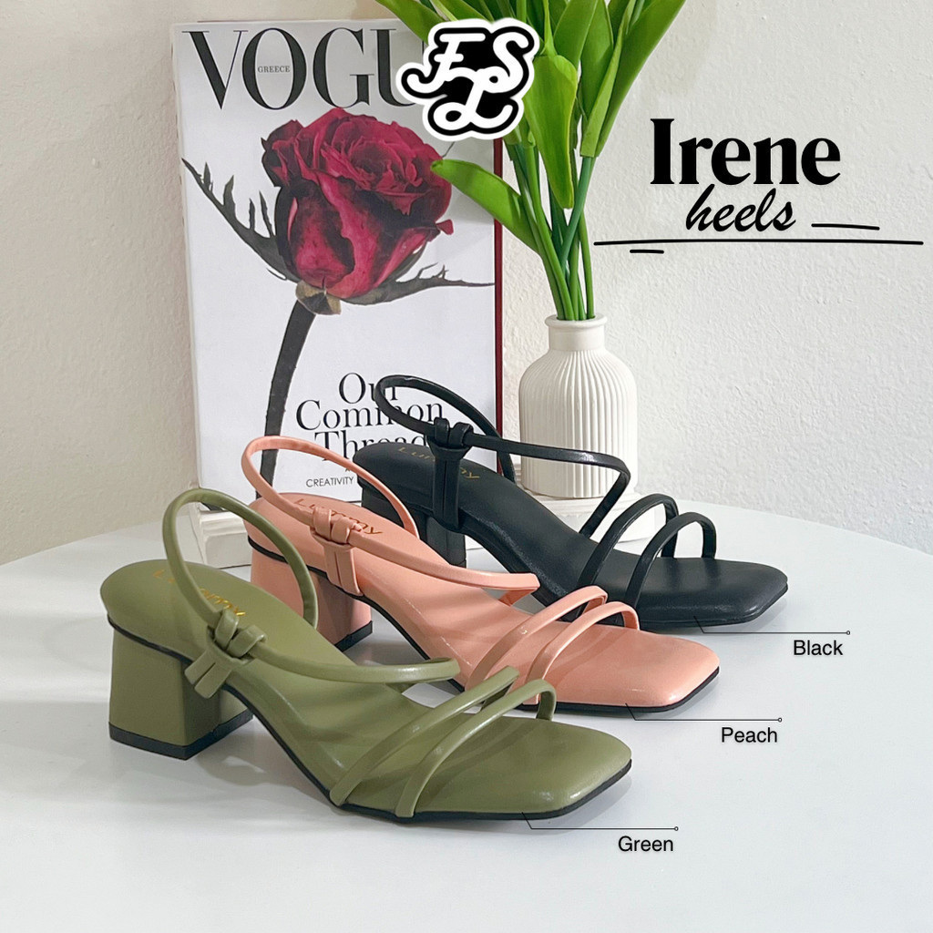 LUMMYSHOP รองเท้าแตะผู้หญิง Irene Heels วัสดุพรีเมียมสุด