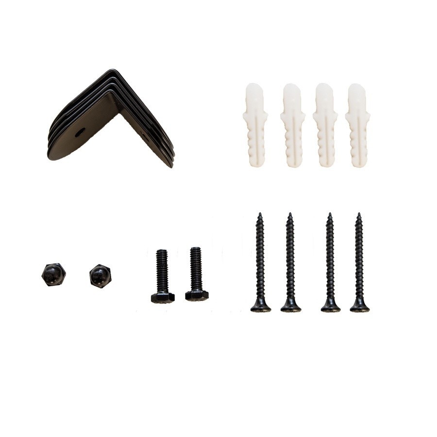 Deluxy Official Shop TORSTEN ฉากสแตนเลส ขนาด 40*45*1.5mm (4ชิ้น/แพ็ค) รุ่น BP-A1 สีดำ