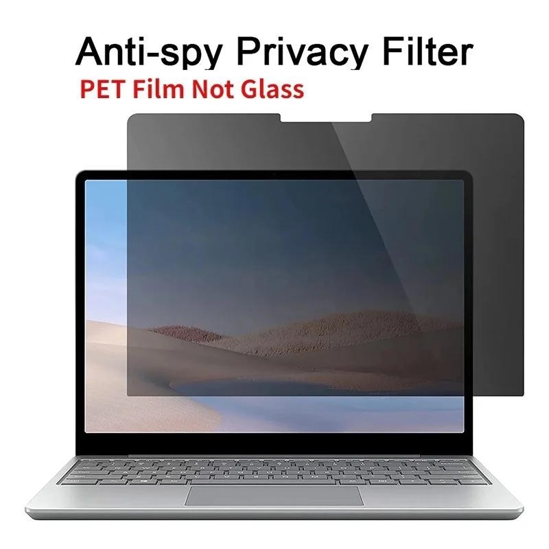 Matte PET Privacy Film สําหรับ Surface Pro 9 8 7+ 6 5 4 X Screen Protector Filter สําหรับ Microsoft Surface Go 2/3 10.5" ป้องกันการมองลอด