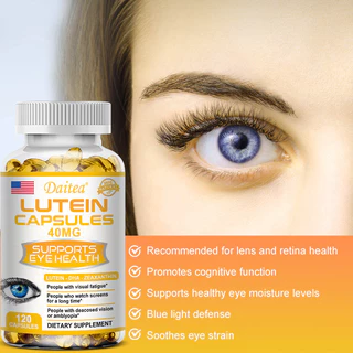 Daieta Lutein Capsules สารสกัดวิตามิน ช่วยปกป้องและรักษาการมองเห็นเพื่อสุขภาพสําหรับผู้ใหญ่