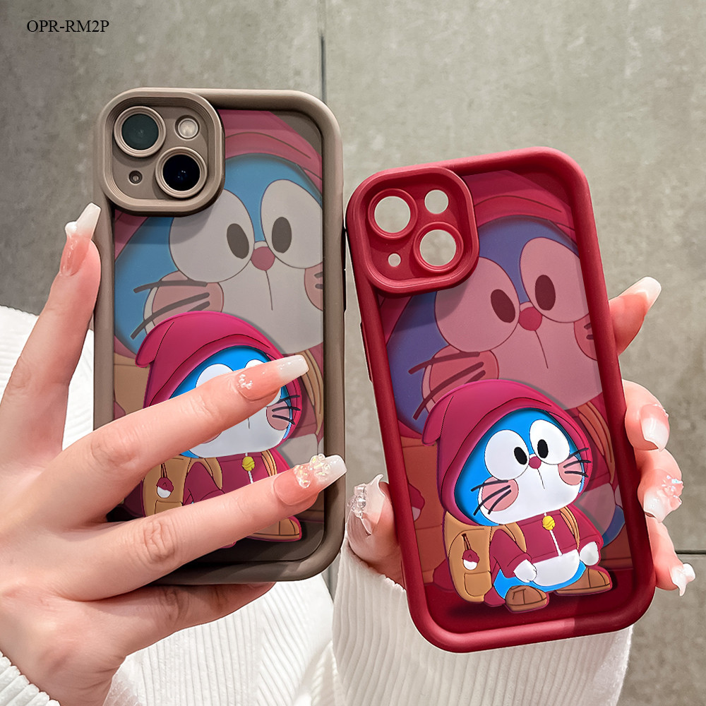 Realme 11 8 8i 7i C17 5 5i 5S 6i 2 Pro 4G 5G เคสเรียวมี สำหรับ Red Coat Doraemon เคสโทรศัพท์ Soft Silicone Phone Cases