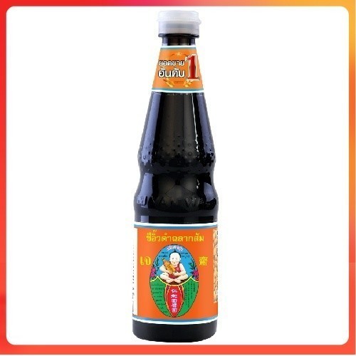ซีอิ๊วดำ ฉลากส้ม ตราเด็กสมบูรณ์ 940 มล. / Healthy Boy Brand Black Soy Sauce 940m
