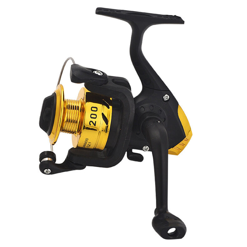 รอกตกปลา อุปกรณ์รอกล้อหมุน อุปกรณ์เสริมคันเบ็ดตกปลา น้ำหนักเบา Gear Ratio 5.2:1 อุปกรณ์ตกปลา Fishing reel with 60m line