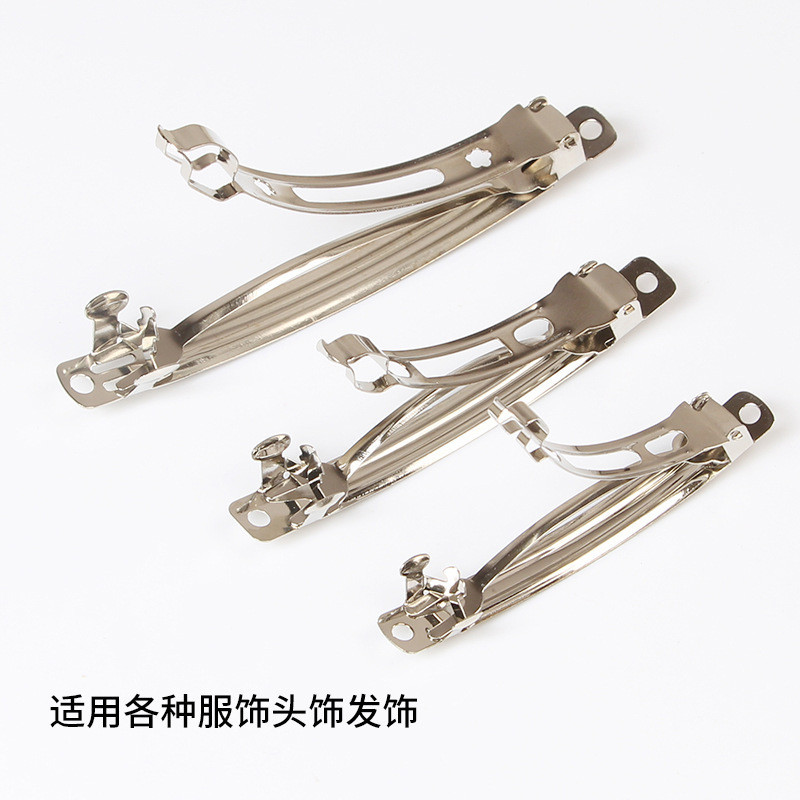 ขายตรงจากโรงงาน Wenzhou คลิปหนีบด้านหลัง แบบแบน ขนาด 4~8 ซม. สําหรับเครื่องประดับ DIY - รูปที่ 3