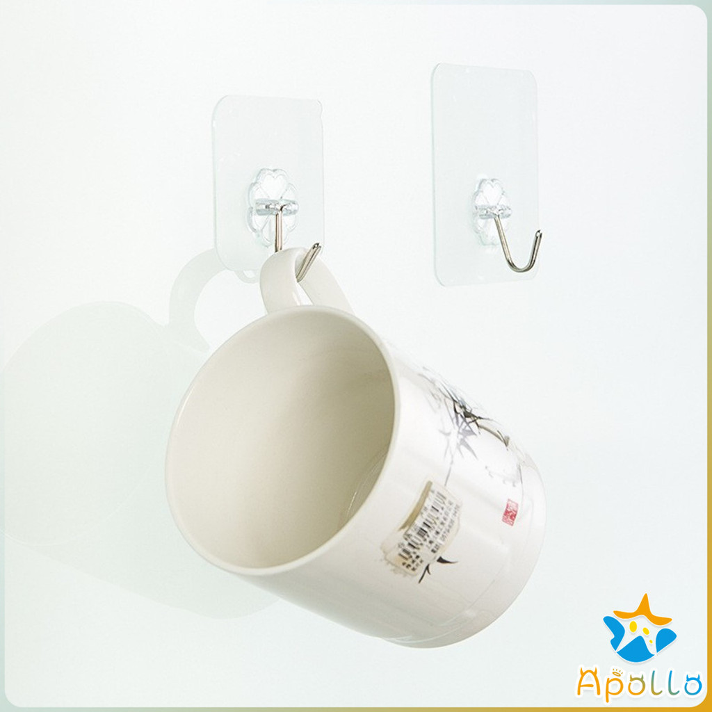 ตะขอแขวนเก็บของ เเบบติดผนัง ตะขอแขวน 30C ติดผนังปูนขัดมันได้ ตะขอ อเนกประสงค์ ไม่ต้องเจาะผนัง ตะขอสูญญากาศ ติดเพดาน 20KG - รูปที่ 5