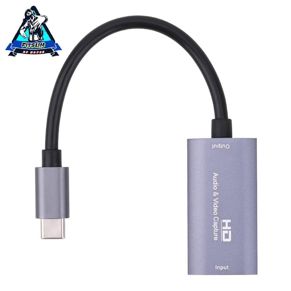 Video Capture Card HDMI-compatible To USB C Audio Capture With Type-C Adapter