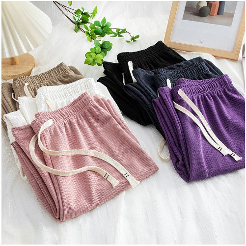 กางเกงขายาว กางเกงพลีท ใส่ได้ทุกเพศ สไตล์เกาหลี ผ้านิ่มใส่สบาย รูปทรงเนียนไม่ต้องรีด คู่ควรทุกสถานการณ์แฟชั่นล่าสุดK9232