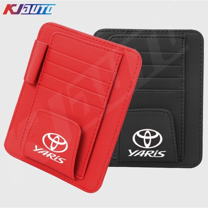 กระเป๋าหนังใส่บัตร แว่นตา อุปกรณ์เสริม สําหรับ Toyota Yaris G3 XP130 XP150 G4 XP210 AC100