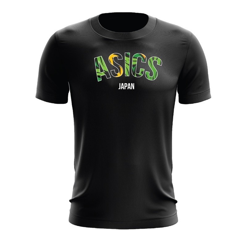 เสื้อยืดแฟชั่น ASICS JAPAN MICROFIBER DRY FIT สําหรับเดินป่า ตั้งแคมป์กลางแจ้ง 2024