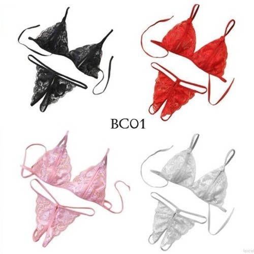 Bh G-String Lingerie Bra Cd ชุดชั้นในลูกไม้ผู้หญิง Modern Bc01
