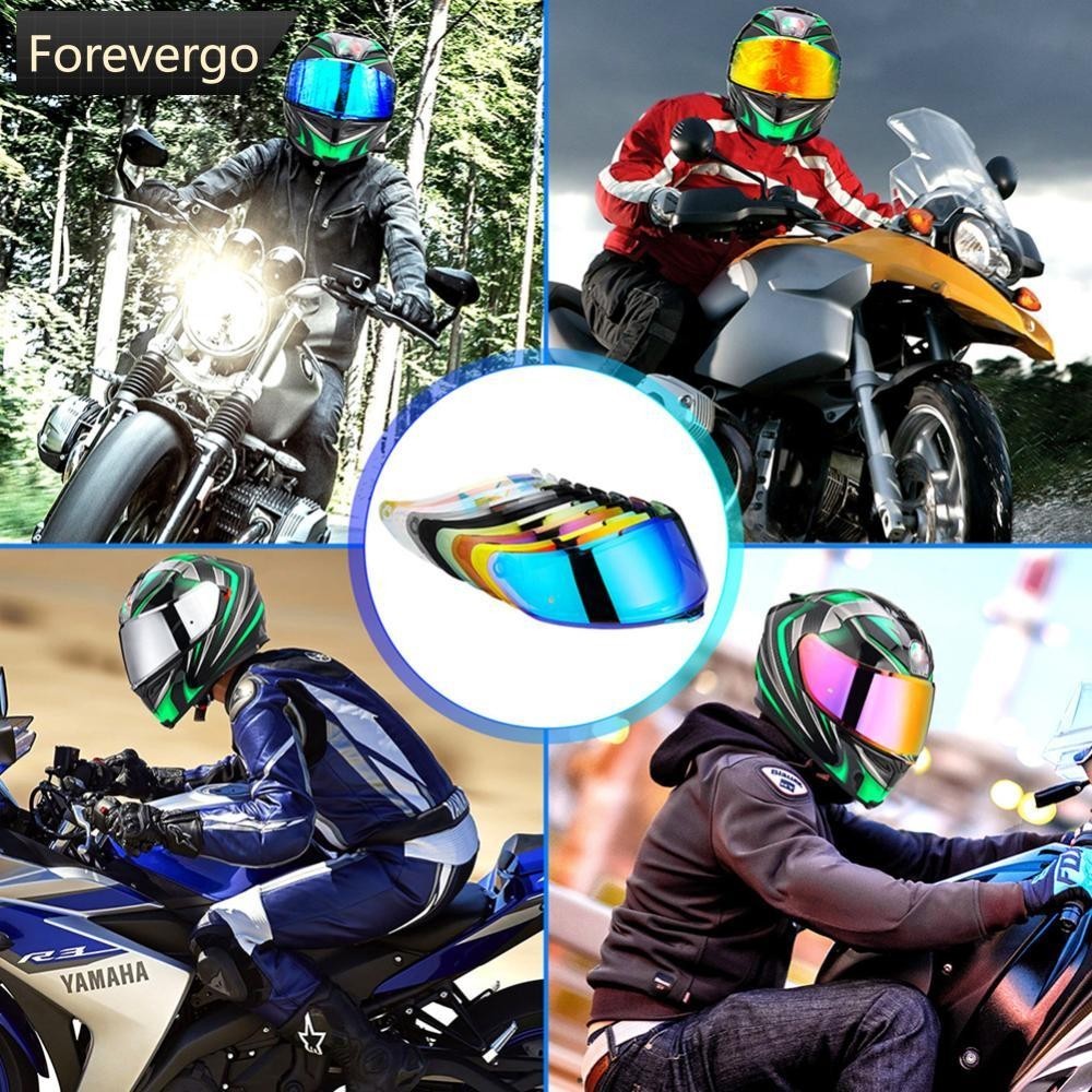 Forevergo แว่นตาหมวกกันน็อครถจักรยานยนต์ แบบเต็มหน้า สําหรับ AGV K5 K5S K5-S K3SV K1 K1S Compact ST Motorbike Helmet Lens C1V1
