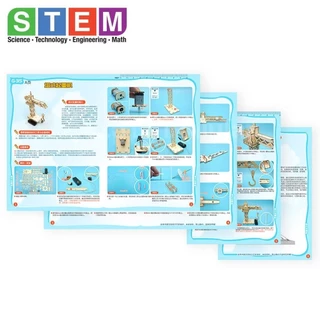 T-M217 ชุดประกอบไม้ ทาวเวอร์เครน รีโมท Tower Crane Remote Wooden Kit STEM Education ของเล่นเสริมทักษะ เสริมพัฒนาการ ช...