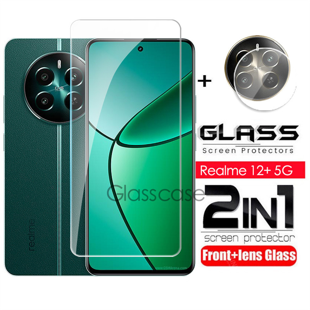 Realme 12 12+ 12 Pro+ 12X 13 13+ 13X 4G 5G กระจกนิรภัยฟิล์มกันรอยเลนส์กล้องหลัง พร้อมฟิล์มกระจกคลุมเต็มจอ