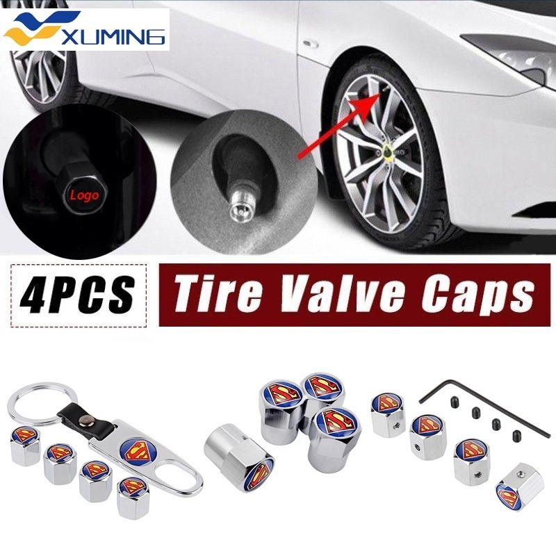 Xm- ฝาครอบวาล์วยางล้อรถยนต์ สําหรับ BMW Nissan Honda Toyota Suzuki Mazda Subaru 4 ชิ้น