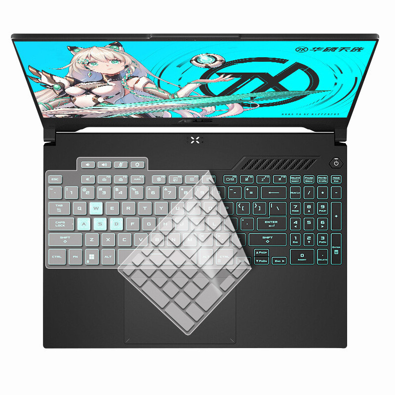 แผ่นฟิล์มซิลิโคน ป้องกันคีย์บอร์ดแล็ปท็อป สําหรับ ASUS TUF GAMING A15 FX507Z FA507V TUF GAMING F17 F