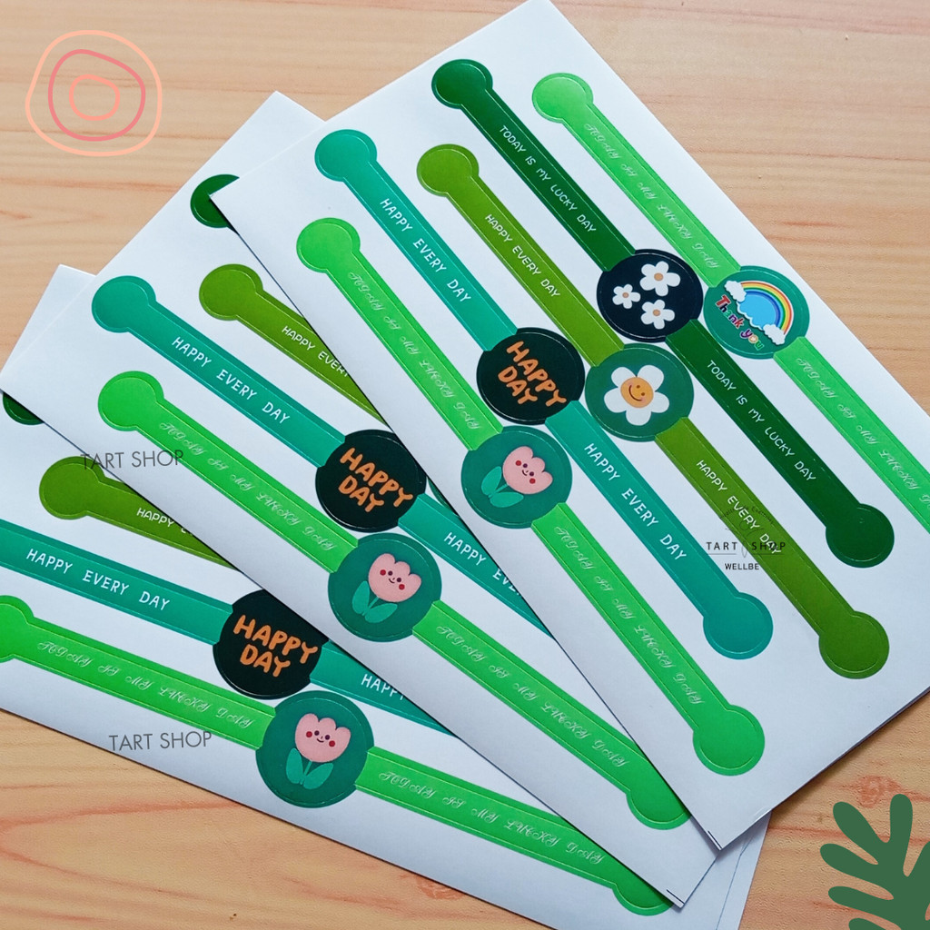 พร้อมส่ง สติ๊กเกอร์สายคาดกล่องแบบยาว 18 cm. ลายการ์ตูน สําหรับติดกล่องขนม  (1 แผ่นมี 5 ดวง/ แพ็คละ 50 ดวง และ 100 ดวง) - รูปที่ 5