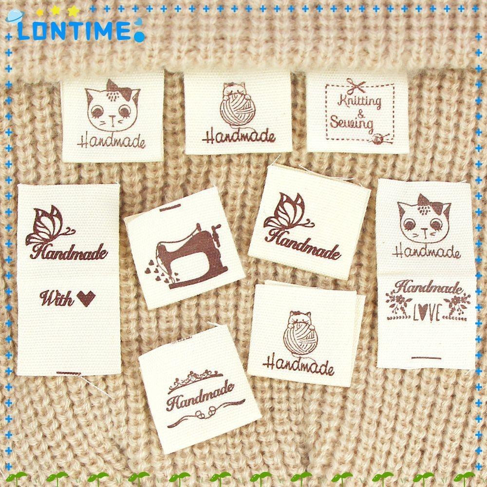 Lontime ป้ายแท็กผ้าขนสัตว์ถักนิตติ้ง DIY 50 ชิ้น