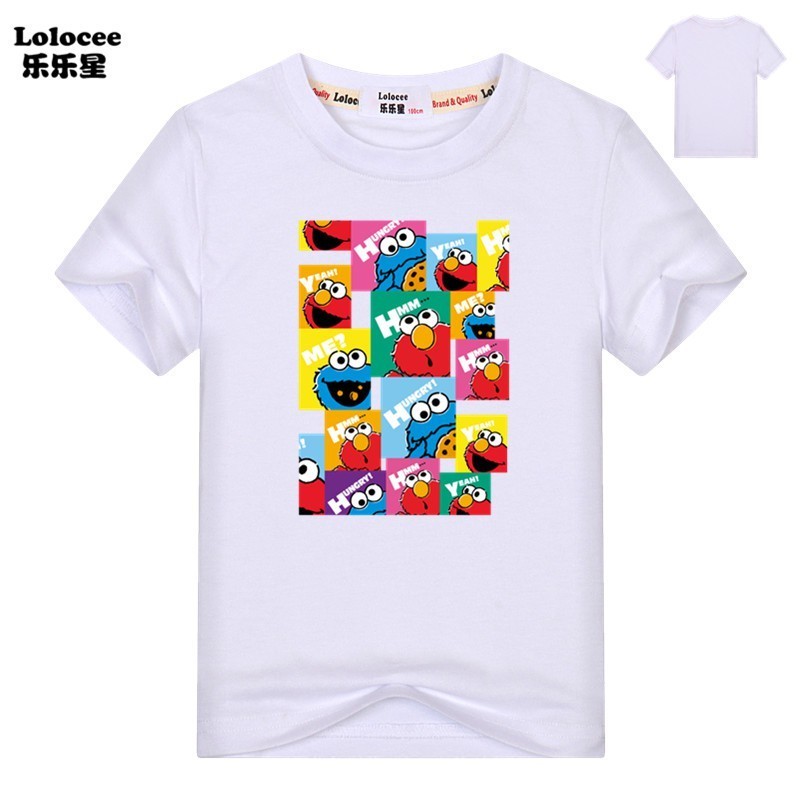 Sesame Street Toddler Boy Girl T-Shirts Elmo Oscar Big Bird Cookie Monster Group