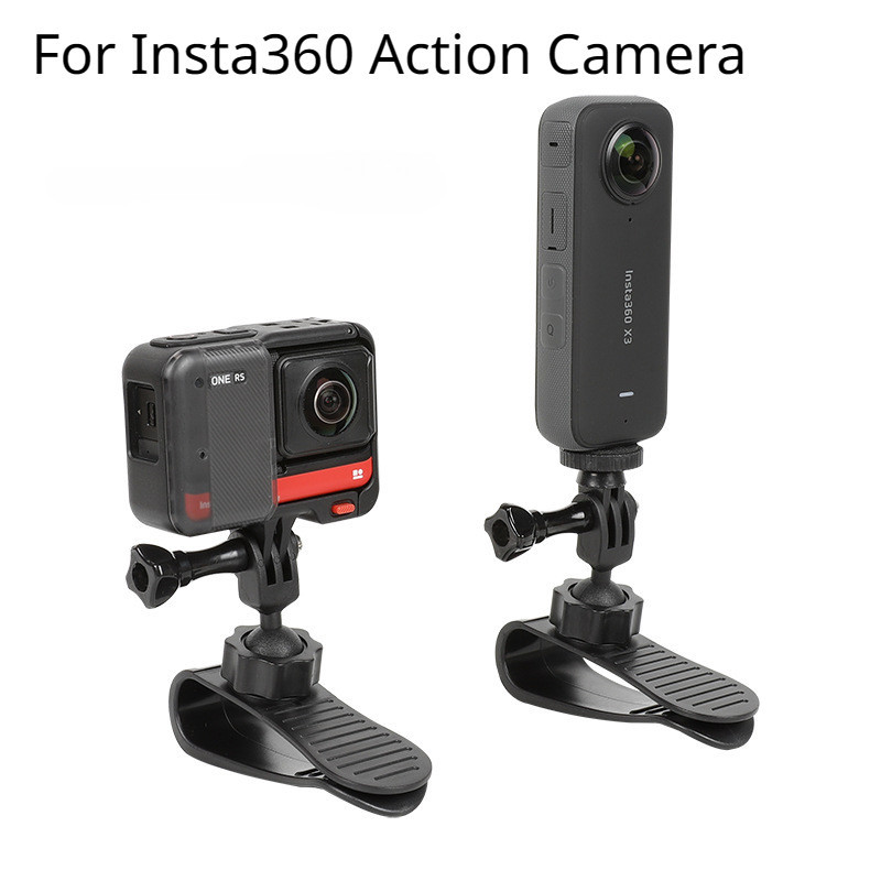 เมาท์ยึดที่บังแดดรถยนต์ พร้อมอะแดปเตอร์กล้องแอคชั่น 1/4 นิ้ว สําหรับ Insta360 Ace Pro 360 X3 GoPro 12 11 10 9 DJI Action 4