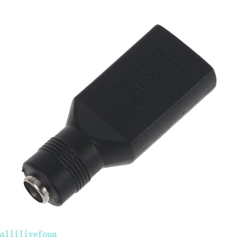 Allilivefoua อะแดปเตอร์แจ็คเชื่อมต่อ USB 2 0 A ตัวเมีย เป็น DC 5 5x2 1 มม. สําหรับเราเตอร์ Mi